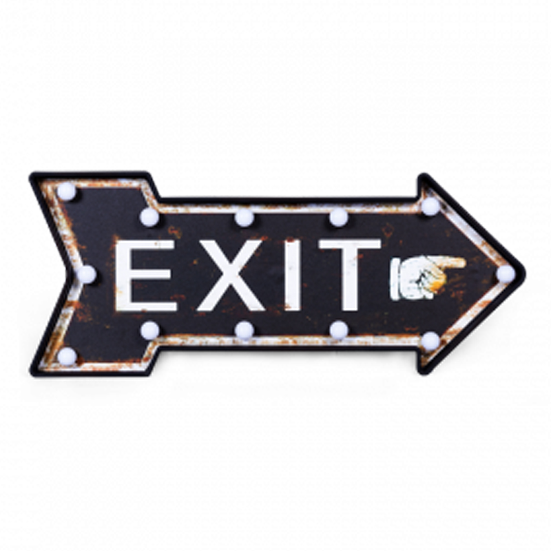 Аксессуар на стену Exit Белый Темно-синий Аксессуар на стену Exit Белый Темно-синий в Костроме | Loft Concept