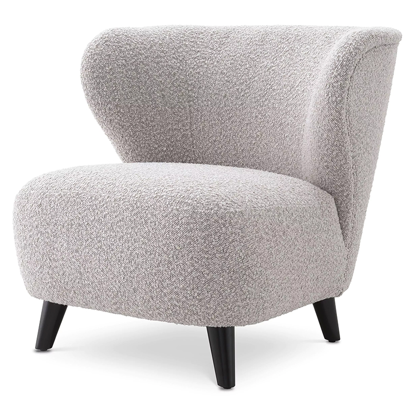 Кресло Eichholtz Chair Hydra Boucle Серый Черный Серый Черный Кресло Eichholtz Chair Hydra Boucle Серый Черный Серый Черный в Костроме | Loft Concept
