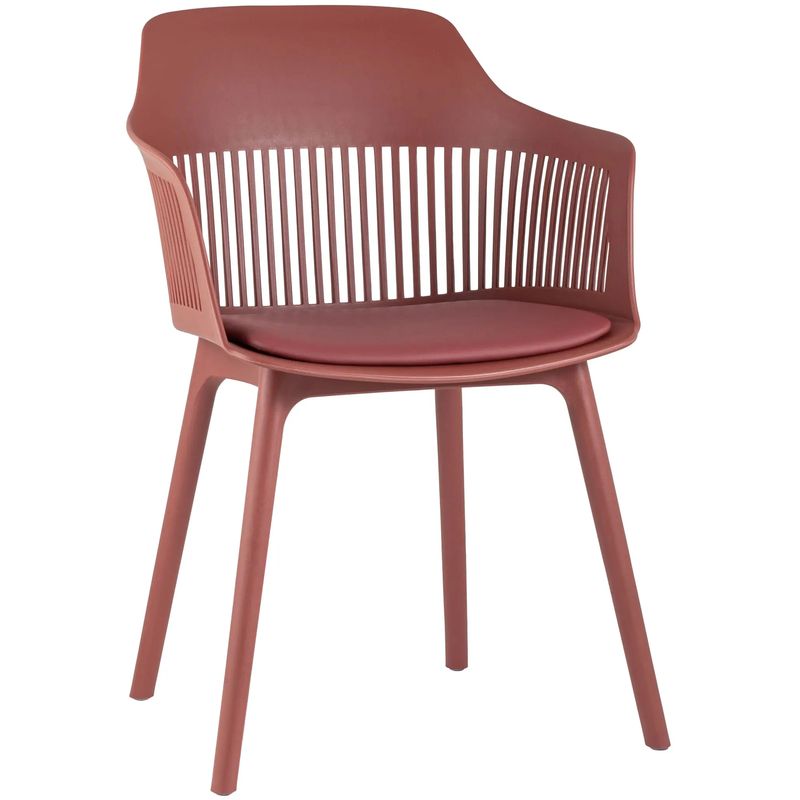 Стул Crocus Chair Терракотовый цвет Подушка эко-кожа Терракотовый в Костроме | Loft Concept 