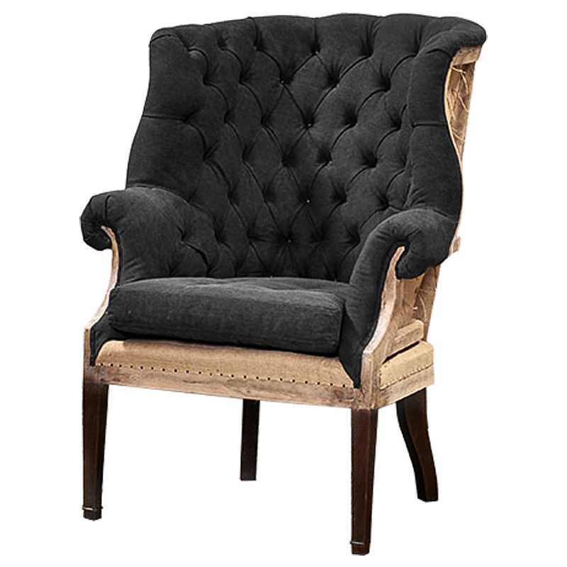 Кресло Gamilton Armchair Graphite Графитовый Коричневый Кресло Gamilton Armchair Graphite Графитовый Коричневый в Костроме | Loft Concept