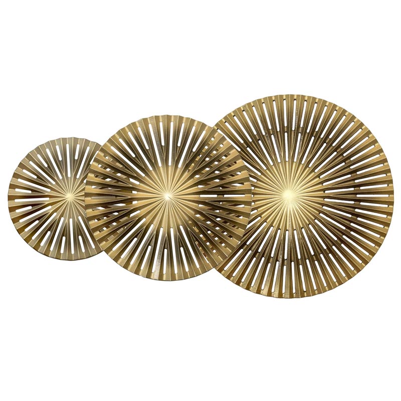 Арт-объект Apollo Brown and Gold Wall Plaque Disc gap 3 Золотой Коричневый Арт-объект Apollo Brown and Gold Wall Plaque Disc gap 3 Золотой Коричневый в Костроме | Loft Concept