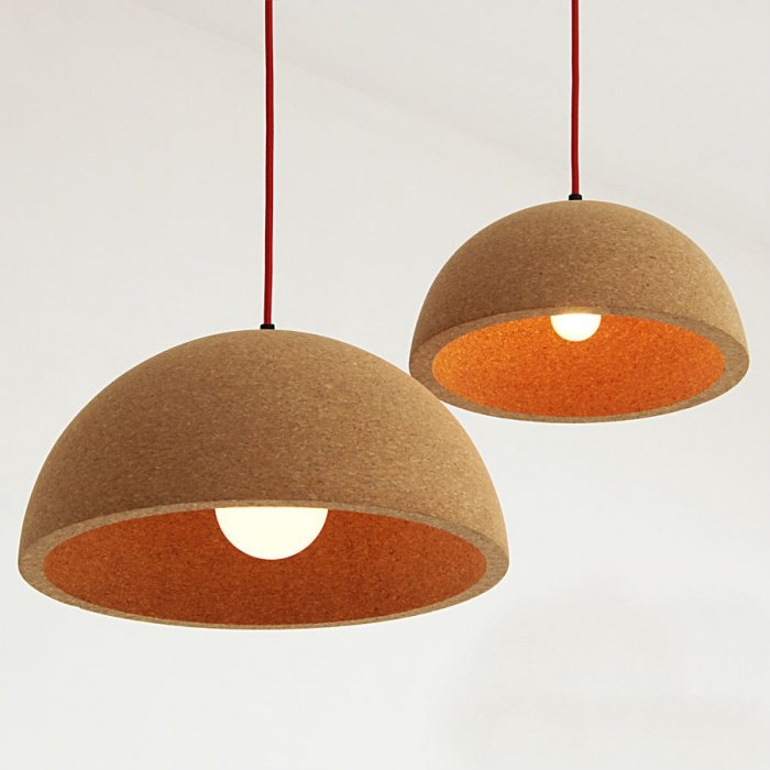 Подвесной светильник Cork Semisphere Пробка Подвесной светильник Cork Semisphere Пробка в Костроме | Loft Concept