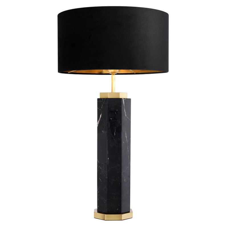 Настольная лампа Eichholtz Table Lamp Newman Black Латунь Античная полированная Черный Настольная лампа Eichholtz Table Lamp Newman Black Латунь Античная полированная Черный в Костроме | Loft Concept