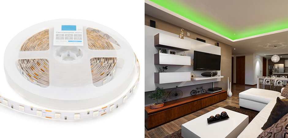 Светодиодная лента 14,4W/m 60LED/m 5050SMD зеленый Светодиодная лента 14,4W/m 60LED/m 5050SMD зеленый - Loft-Concept в Костроме