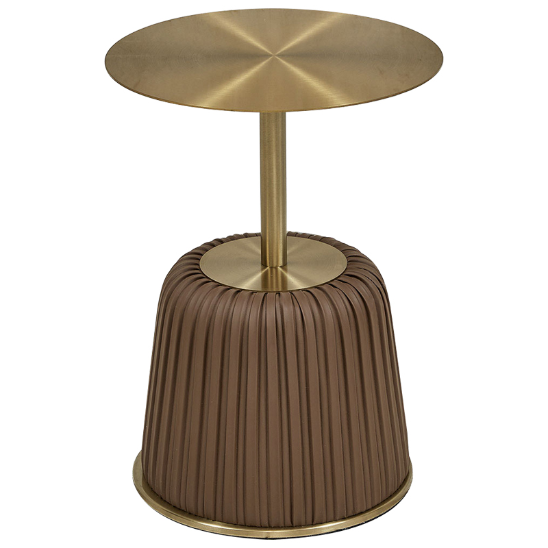 Приставной стол Orlaith Brown Gold Side Table Золотой Коричневый Приставной стол Orlaith Brown Gold Side Table Золотой Коричневый в Костроме | Loft Concept