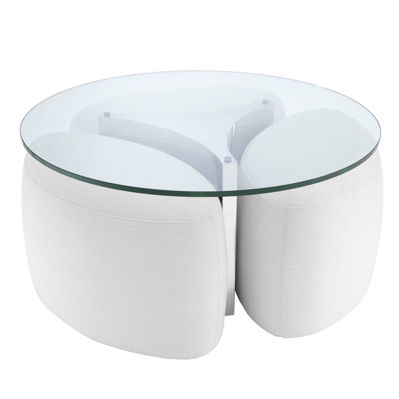 Кофейный стол Eichholtz Coffee Table Modus stainless steel Белый Прозрачный Нержавеющая сталь Кофейный стол Eichholtz Coffee Table Modus stainless steel Белый Прозрачный Нержавеющая сталь в Костроме | Loft Concept