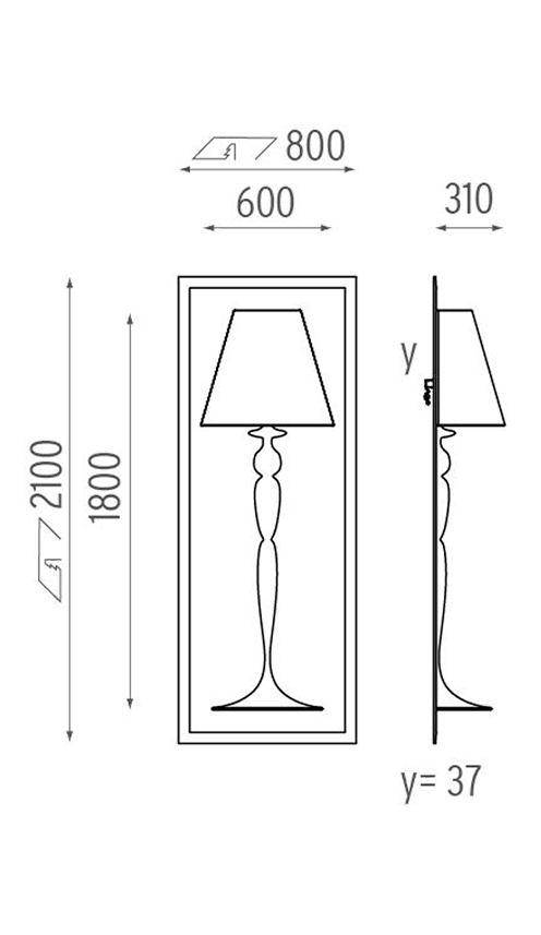 Настенный Светильник Flos Abajourd Hui Large Lampada da parete Настенный Светильник Flos Abajourd Hui Large Lampada da parete в Костроме