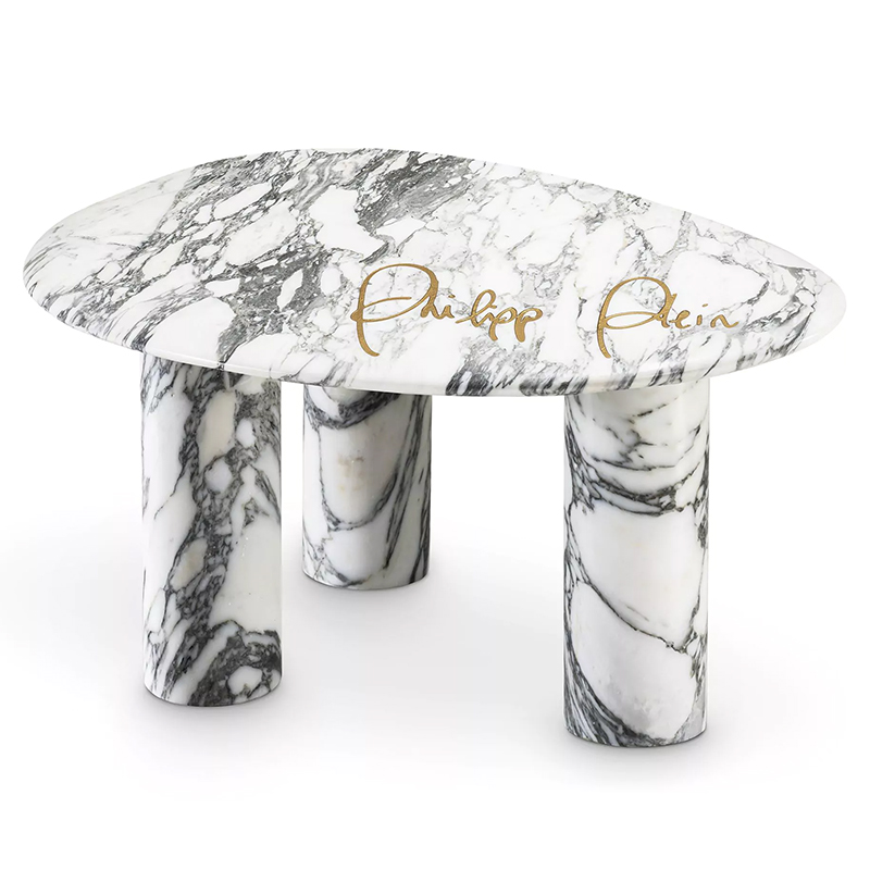 Приставной стол Philipp Plein Side Table Forte Белый Мрамор Bianco Белый Приставной стол Philipp Plein Side Table Forte Белый Мрамор Bianco Белый в Костроме | Loft Concept
