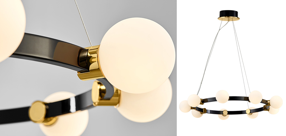 Люстра Hoop Balls Chandelier Люстра Hoop Balls Chandelier - Loft-Concept в Костроме