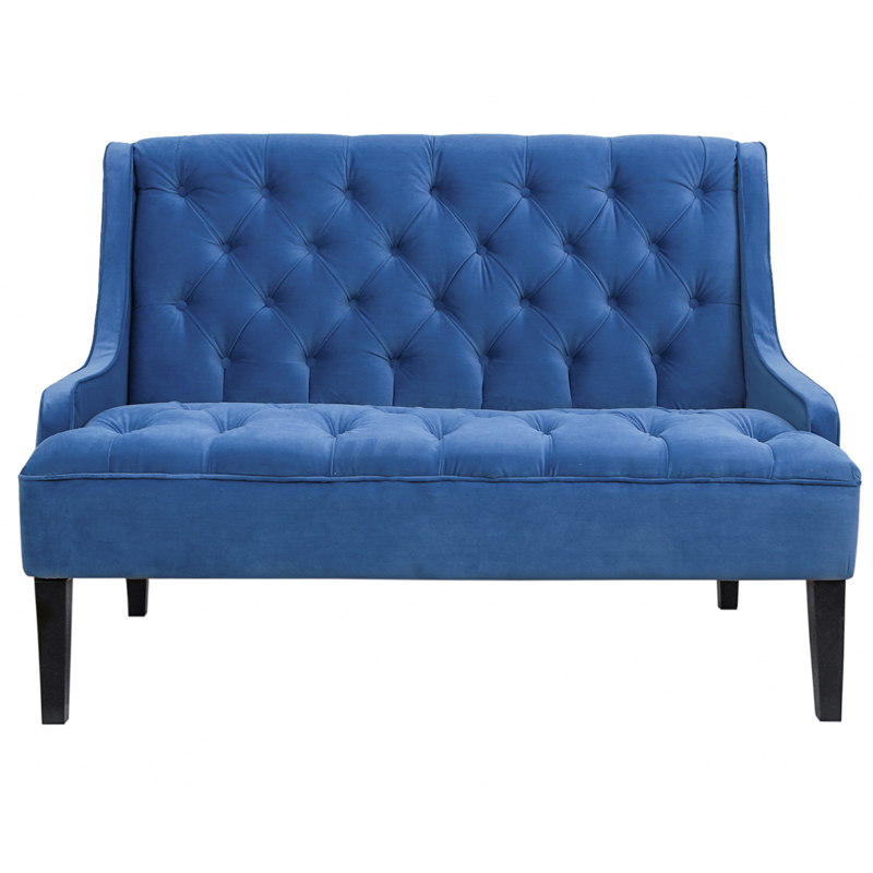 Диван Folket Sofa velour blue Синий Диван Folket Sofa velour blue Синий в Костроме | Loft Concept