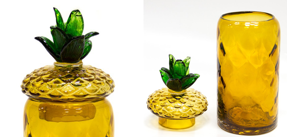 Ваза с крышкой Pineapple Transparent Amber L Ваза с крышкой Pineapple Transparent Amber L - Loft-Concept в Костроме
