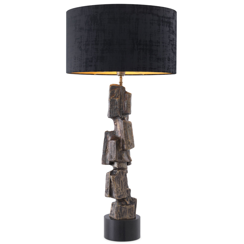 Настольная лампа Eichholtz Table Lamp Noto Винтажная латунь Черный Настольная лампа Eichholtz Table Lamp Noto Винтажная латунь Черный в Костроме | Loft Concept