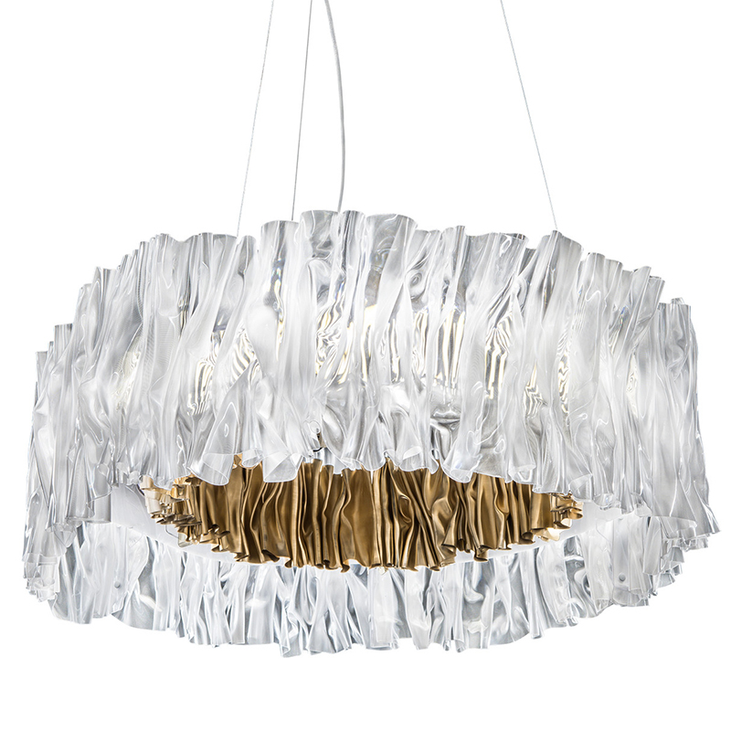 Дизайнерская Плиссированная люстра Pleated Chandelier Золотой Дизайнерская Плиссированная люстра Pleated Chandelier Золотой в Костроме | Loft Concept