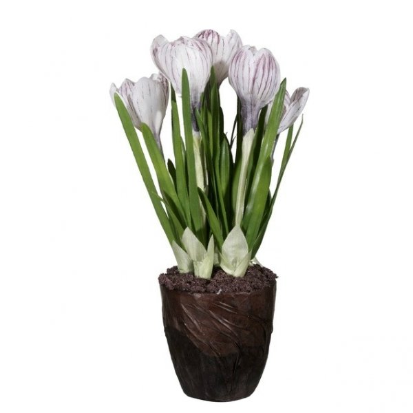 Декоративный искусственный цветок Purple Crocuses Декоративный искусственный цветок Purple Crocuses в Костроме | Loft Concept