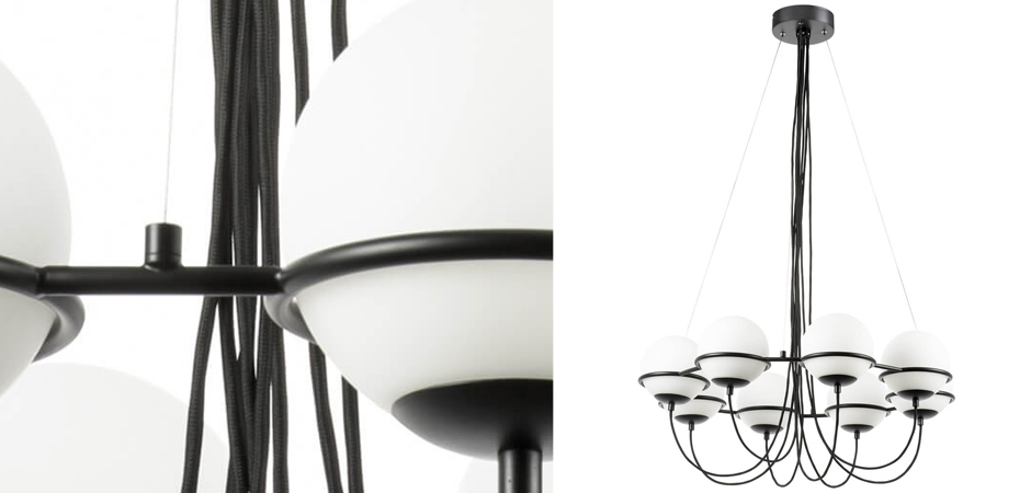 Люстра Melissa Chandelier Black 8 Люстра Melissa Chandelier Black 8 - Loft-Concept в Костроме