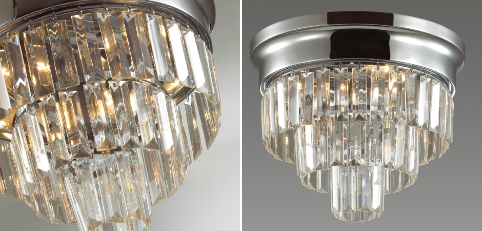 Хрустальная потолочная люстра Crystal Fountain Хром Хрустальная потолочная люстра Crystal Fountain Хром - Loft-Concept в Костроме