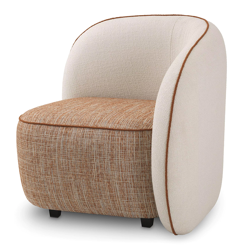 Кресло Eichholtz Chair San Marino Right Кремовый Коричневый Кресло Eichholtz Chair San Marino Right Кремовый Коричневый в Костроме | Loft Concept