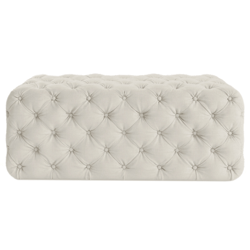 Оттоманка Capitone Rectangular Ottoman ivory ( слоновая кость ) Оттоманка Capitone Rectangular Ottoman ivory ( слоновая кость ) в Костроме | Loft Concept