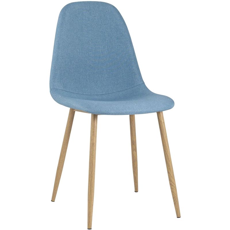Стул Archie Chair Ткань Голубая Рогожка Голубой Древесина Стул Archie Chair Ткань Голубая Рогожка Голубой Древесина в Костроме | Loft Concept