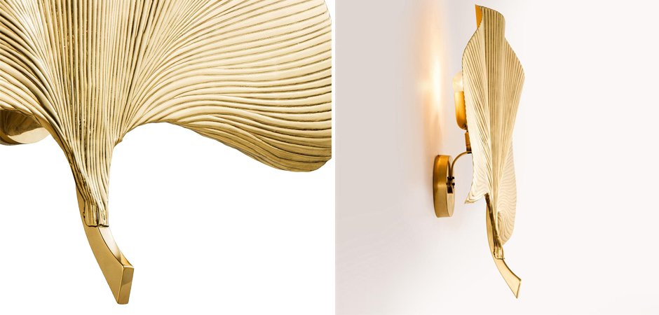 Бра Eichholtz Wall Lamp Las Palmas Gold 110468 Бра Eichholtz Wall Lamp Las Palmas Gold 110468 - Loft-Concept в Костроме