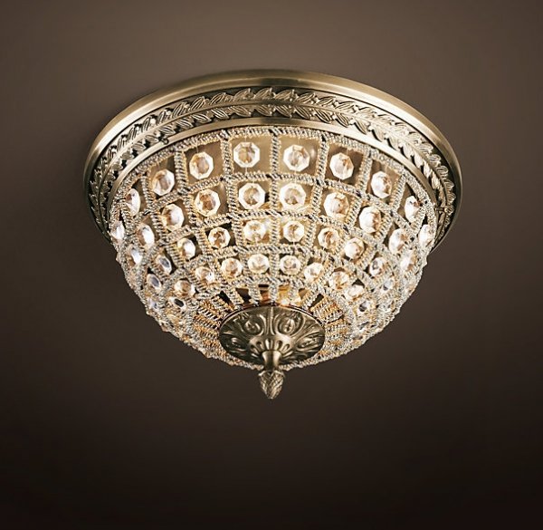 Потолочный светильник RH 19th c. Casbah Crystal Top 30 Темная бронза винтаж Потолочный светильник RH 19th c. Casbah Crystal Top 30 Темная бронза винтаж в Костроме | Loft Concept