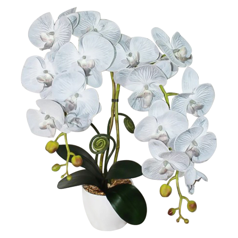 Декоративный искусственный цветок Orchid gray Декоративный искусственный цветок Orchid gray в Костроме | Loft Concept
