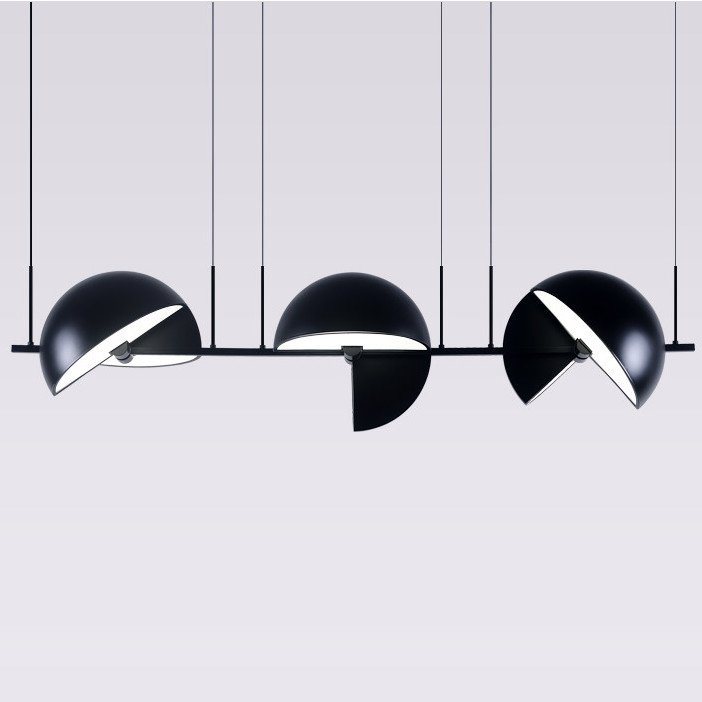 Подвесной светильник Trapeze Triplette by oblure Черный Подвесной светильник Trapeze Triplette by oblure Черный в Костроме | Loft Concept