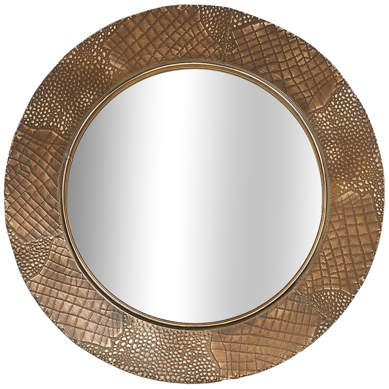 Круглое зеркало Rafferty Round Brass Mirror Латунь Зеркало Круглое зеркало Rafferty Round Brass Mirror Латунь Зеркало в Костроме | Loft Concept