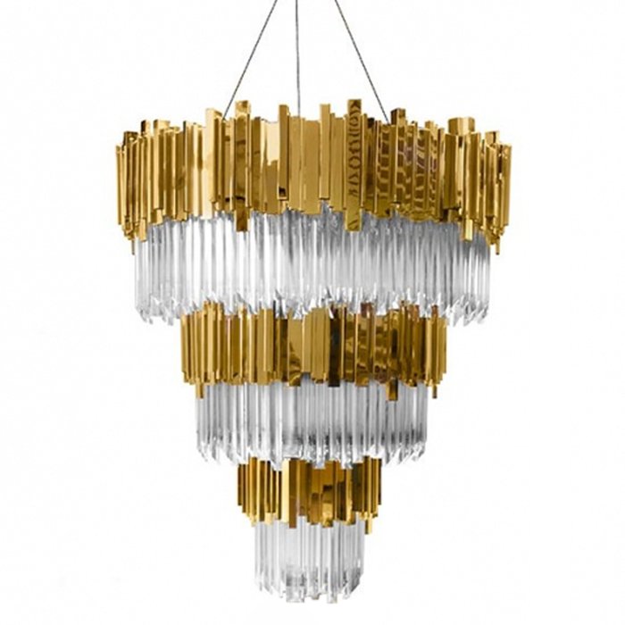 Люстра Luxxu by Covet Lounge EMPIRE Suspension 65 Глянцевое золото Прозрачное Стекло Люстра Luxxu by Covet Lounge EMPIRE Suspension 65 Глянцевое золото Прозрачное Стекло в Костроме | Loft Concept