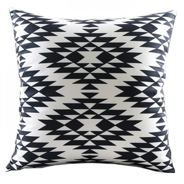 Декоративная подушка Black and White Pattern Черно-белый Декоративная подушка Black and White Pattern Черно-белый в Костроме | Loft Concept