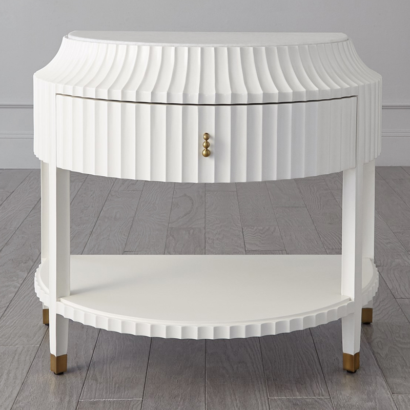 Тумба Charlotte Textured Bedside Chest ivory ( слоновая кость ) Тумба Charlotte Textured Bedside Chest ivory ( слоновая кость ) в Костроме | Loft Concept
