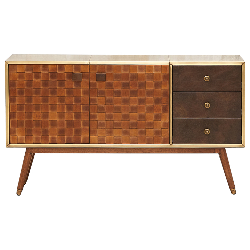 Комод Lanzo Chest of Drawers Коричневый Латунь Комод Lanzo Chest of Drawers Коричневый Латунь в Костроме | Loft Concept