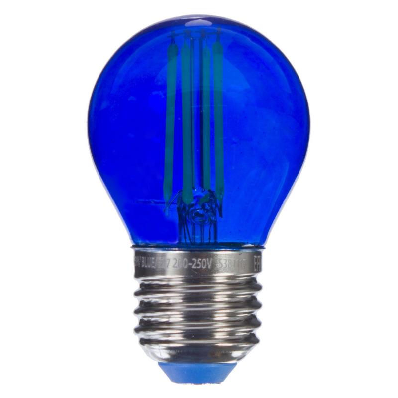 Синяя прозрачная лампочка LED E27 5W Синий Синяя прозрачная лампочка LED E27 5W Синий в Костроме | Loft Concept