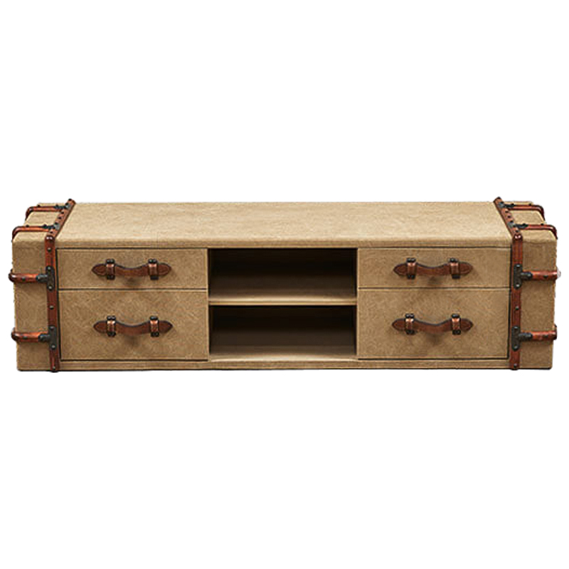 ТВ-тумба Suitcase TV stand Коричневый Бежевый ТВ-тумба Suitcase TV stand Коричневый Бежевый в Костроме | Loft Concept
