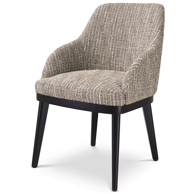 Стул Eichholtz Dining Chair Costa Mademoiselle Beige Бежевый Черный Стул Eichholtz Dining Chair Costa Mademoiselle Beige Бежевый Черный в Костроме | Loft Concept