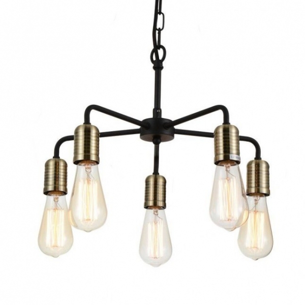 Люстра Bulb Netsch Pendant 5 Черный Люстра Bulb Netsch Pendant 5 Черный в Костроме | Loft Concept