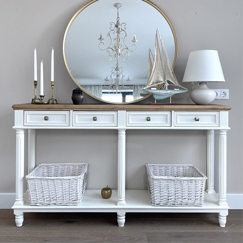 Консоль Gladys Console Белый Консоль Gladys Console Белый в Костроме | Loft Concept