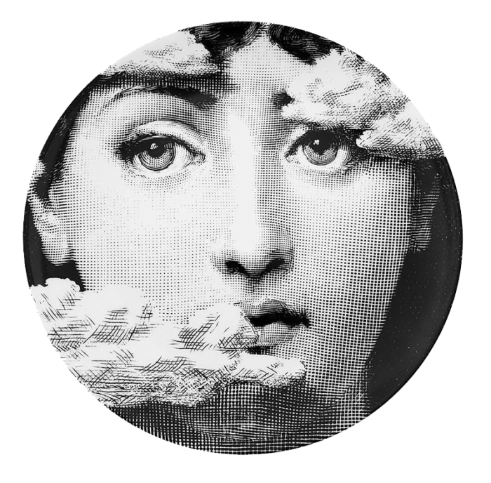 Декоративная тарелка Fornasetti 139 Черный Декоративная тарелка Fornasetti 139 Черный в Костроме | Loft Concept