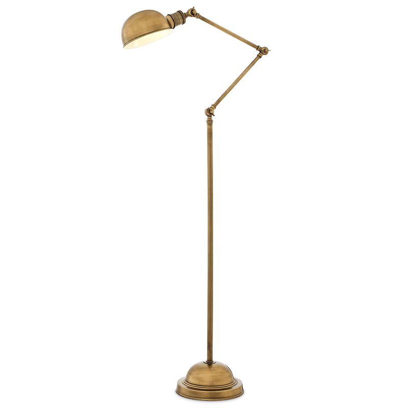 Торшер Eichholtz Floor Lamp Soho Brass Винтажная латунь Латунь Торшер Eichholtz Floor Lamp Soho Brass Винтажная латунь Латунь в Костроме | Loft Concept