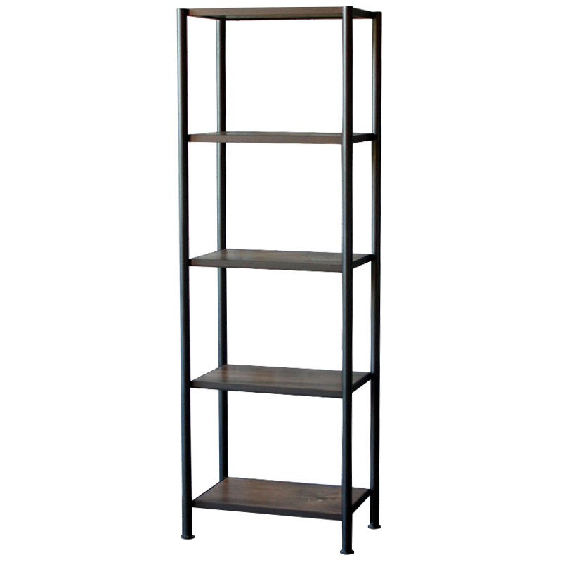 Стеллаж Keelan Industrial Metal Rust Rack Черный Коричневый Стеллаж Keelan Industrial Metal Rust Rack Черный Коричневый в Костроме | Loft Concept