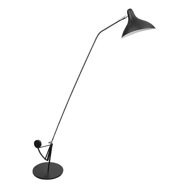 Торшер Lampara Floor Lamp Черный Хром Белый Торшер Lampara Floor Lamp Черный Хром Белый в Костроме | Loft Concept