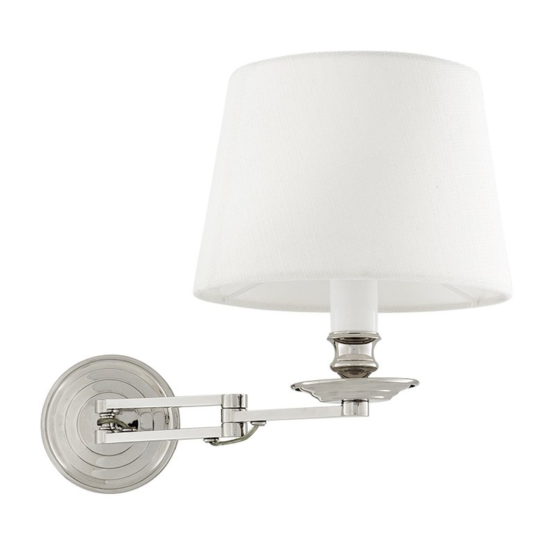 Бра Wall Lamp Eclips Nickel Никель Белый Бра Wall Lamp Eclips Nickel Никель Белый в Костроме | Loft Concept