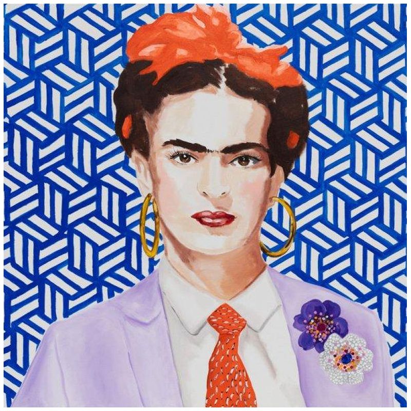 Картина Frida with Lavender Power Suit and Tie Мульти Картина Frida with Lavender Power Suit and Tie Мульти в Костроме | Loft Concept