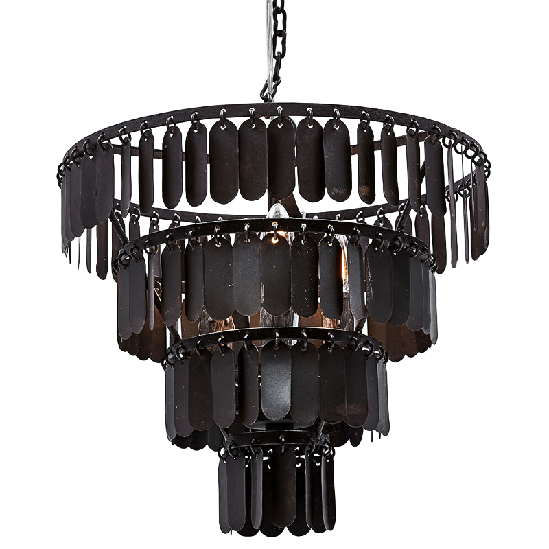 Люстра Manga Black Chandelier Черный Люстра Manga Black Chandelier Черный в Костроме | Loft Concept
