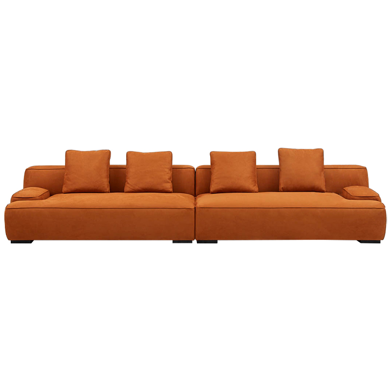 Диван Colby Orange Sofa Оранжевый Диван Colby Orange Sofa Оранжевый в Костроме | Loft Concept
