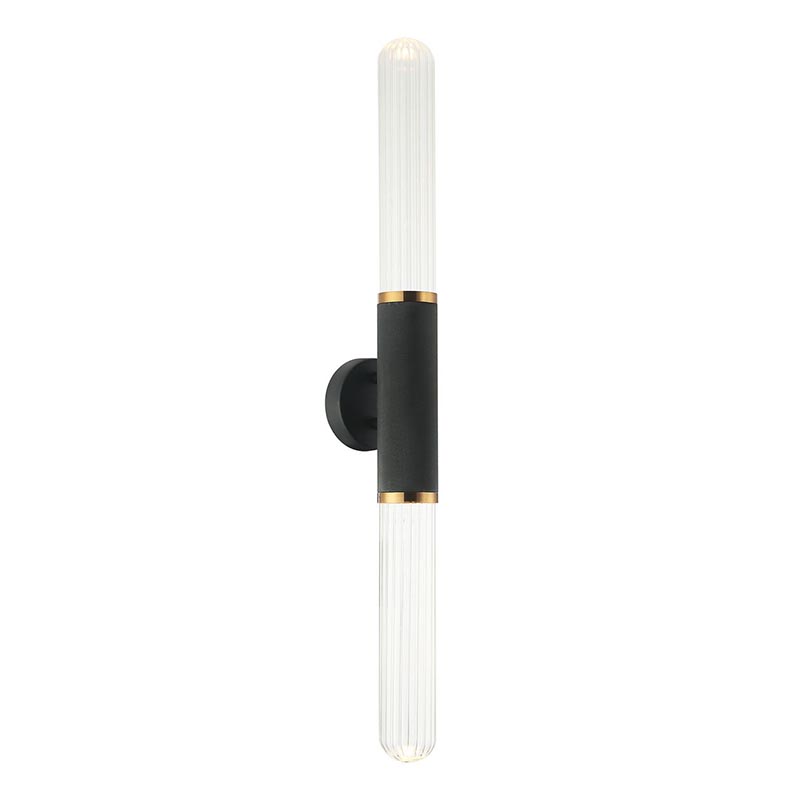 Бра Grover Black Transparent Wall Lamp Прозрачное Стекло Черный Глянцевое золото Бра Grover Black Transparent Wall Lamp Прозрачное Стекло Черный Глянцевое золото в Костроме | Loft Concept