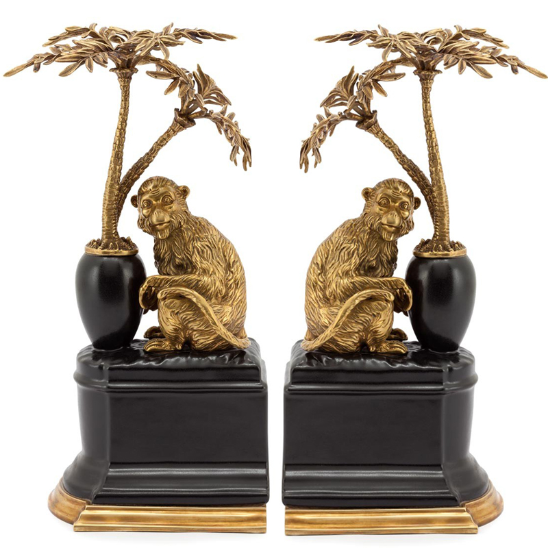 Держатель для книг BOOKEND MONKEY ATLANTIDE Бронза Черный Держатель для книг BOOKEND MONKEY ATLANTIDE Бронза Черный в Костроме | Loft Concept