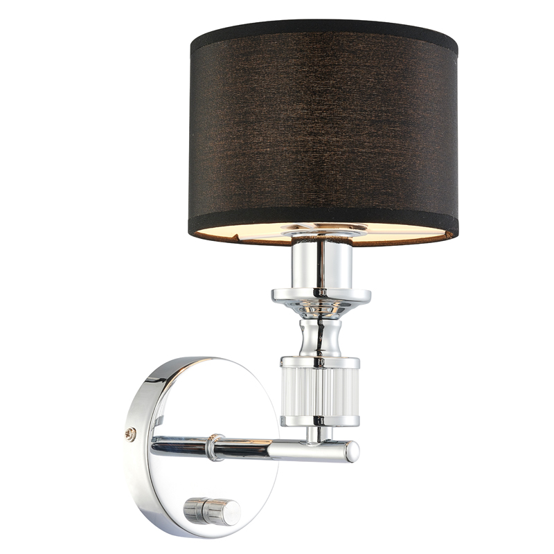Бра Isidora Sconce Хром Серый Прозрачный Бра Isidora Sconce Хром Серый Прозрачный в Костроме | Loft Concept