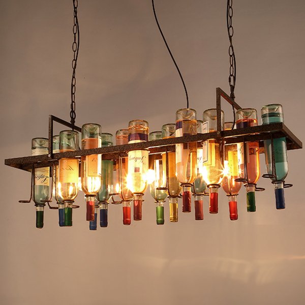 Люстра Bottle Bar Rectangle 120 Коричневый Люстра Bottle Bar Rectangle 120 Коричневый в Костроме | Loft Concept