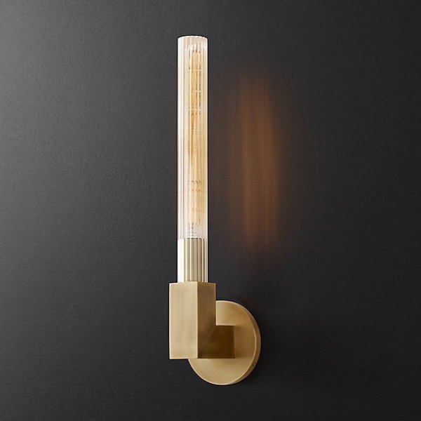 Бра RH CANNELLE wall lamp SINGLE Sconces Латунь Бра RH CANNELLE wall lamp SINGLE Sconces Латунь в Костроме | Loft Concept